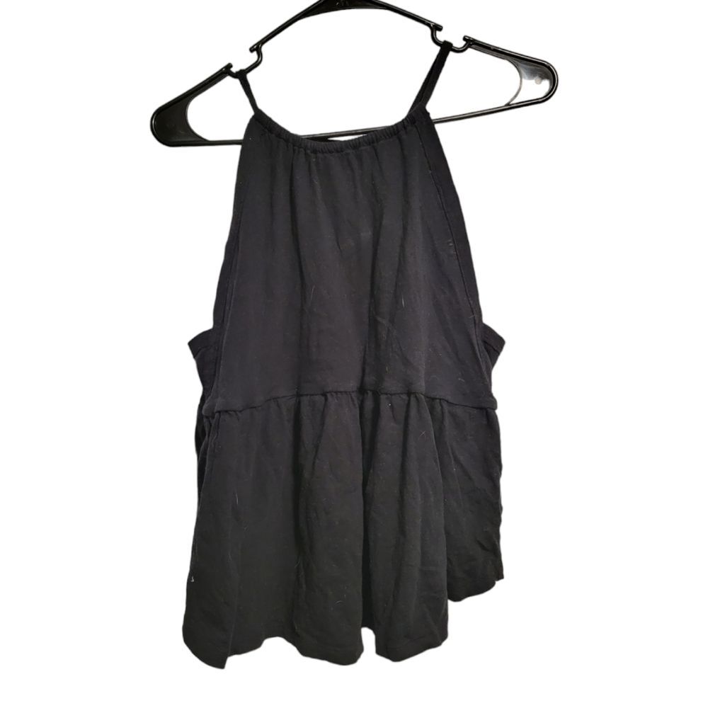 American Eagle Black Boxy Fit Tank Top Size Large Boho